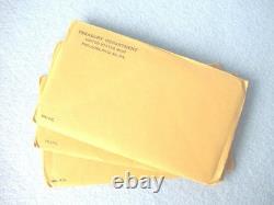 1961, 1962, & 1963 Silver Proof Coin Set Sealed Original Envelope Flat Pack