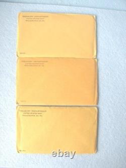 1961, 1962, & 1963 Silver Proof Coin Set Sealed Original Envelope Flat Pack