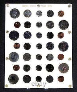1961-1967 US Mint Proof Sets 90% Silver in Capital Plastic Holder 35 Coins