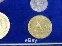1961 Gold 1&2 Rand South Africa Gold Silver 9 Coins Proof Set