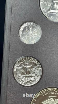 1961 US Proof Set Franklin Half + 2005 Marines Silver Dollar 90% Silver Coins