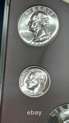 1961 US Proof Set Franklin Half + 2005 Marines Silver Dollar 90% Silver Coins