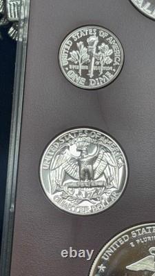 1961 US Proof Set Franklin Half + 2005 Marines Silver Dollar 90% Silver Coins
