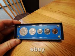 1961 U. S. Mint 5-Coin PROOF Set in Holder 90% Silver
