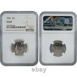 1961 U. S. Mint 5 Coin Proof Set PF 67 NGC Collectible SKUCPC9282