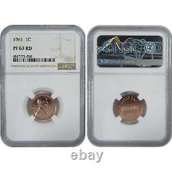 1961 U. S. Mint 5 Coin Proof Set PF 67 NGC Collectible SKUCPC9282