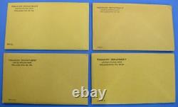 1961 thru 1964 Run of 4 Government Issued Proof Sets Unopened US Mint Envelopes