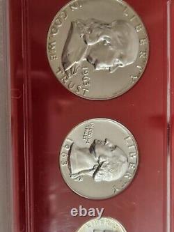 1963-1965 U. S. Proof Sets in Capital Frames 3 Sets 15 Coins Total