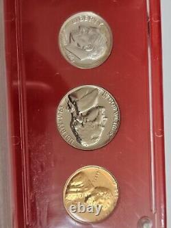 1963-1965 U. S. Proof Sets in Capital Frames 3 Sets 15 Coins Total