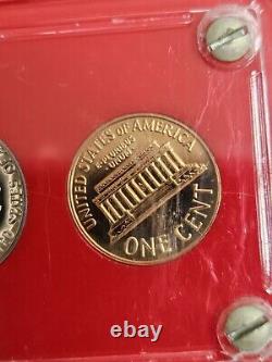 1963-1965 U. S. Proof Sets in Capital Frames 3 Sets 15 Coins Total