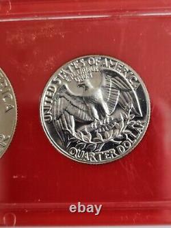 1963-1965 U. S. Proof Sets in Capital Frames 3 Sets 15 Coins Total