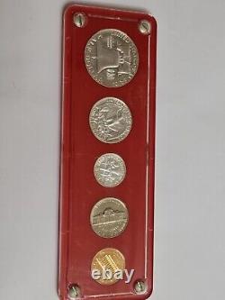 1963-1965 U. S. Proof Sets in Capital Frames 3 Sets 15 Coins Total