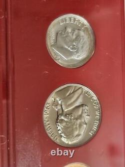 1963-1965 U. S. Proof Sets in Capital Frames 3 Sets 15 Coins Total