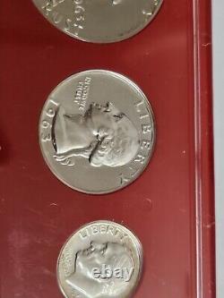 1963-1965 U. S. Proof Sets in Capital Frames 3 Sets 15 Coins Total