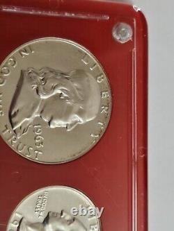 1963-1965 U. S. Proof Sets in Capital Frames 3 Sets 15 Coins Total