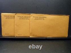 1963 Proof Sets Sealed (Unopened) 3 Sets Containing 5 Proof Coins Each