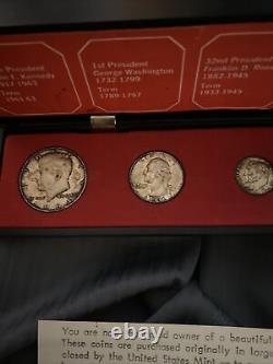 1964-D The Presidential Silver Coin Set. Denver mint All SILVER! Except Nickle