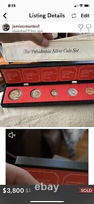 1964-D The Presidential Silver Coin Set Very Nice Collectible Set Fast Shipping