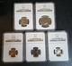 1964 Us Proof 5 Coin Set 1c 5c 10c 25c 50c Ngc Pf 69