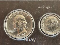 1964 US mint proof and uncirculated sets, lot of 4, in holders, free shipping