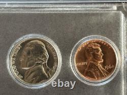 1964 US mint proof and uncirculated sets, lot of 4, in holders, free shipping