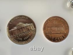 1964 US mint proof and uncirculated sets, lot of 4, in holders, free shipping