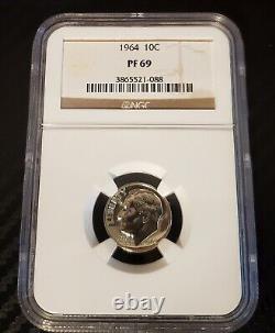 1964 United States US Mint Proof Set NGC PF 69 With Red Cent