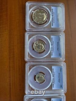1964 Us Mint Set Slab PCGS PR 67 PR 68 Red Penny Silver Set