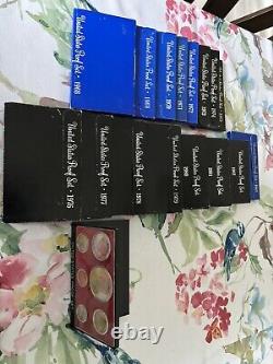 1968-1983, US Mint Sets, 16 Years Of Mint Sets. Nice Display Stand For Your Desk