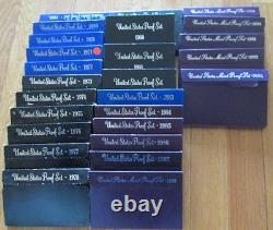 1968 to 1993 Proof Set U. S. Mint 26 Proof Set San Francisco Mint Box COA