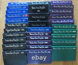 1968 to 1998 Proof Set U. S. Mint 31 Proof Set San Francisco Mint COA Popular
