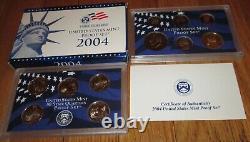 1968 to 2005 Proof Sets U. S. Mint 38 Proof Set San Francisco Mint Box and COA