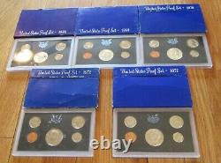 1968 to 2006 Proof Sets U. S. Mint 39 Proof Set San Francisco Mint Box and COA