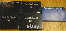 1968 to 2006 Proof Sets U. S. Mint 39 Proof Set San Francisco Mint Box and COA