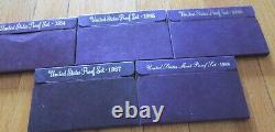 1968 to 2006 Proof Sets U. S. Mint 39 Proof Set San Francisco Mint Box and COA