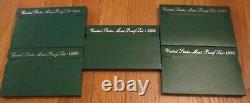 1968 to 2006 Proof Sets U. S. Mint 39 Proof Set San Francisco Mint Box and COA