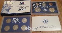 1968 to 2006 Proof Sets U. S. Mint 39 Proof Set San Francisco Mint Box and COA