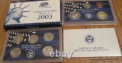 1968 to 2006 Proof Sets U. S. Mint 39 Proof Set San Francisco Mint Box and COA