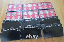 1968 to 2009 Proof Sets U. S. Mint 42 Proof Set San Francisco Mint Box and COA