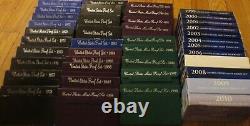 1968 to 2010 Proof Sets U. S. Mint 43 Proof Set San Francisco Mint Box COA