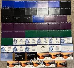 1968 to 2020 COMPLETE RUN US MINT PROOF SETS 53 ORIGINAL SETS