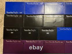 1968 to 2020 COMPLETE RUN US MINT PROOF SETS 53 ORIGINAL SETS