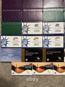 1968 to 2020 COMPLETE RUN US MINT PROOF SETS 53 ORIGINAL SETS