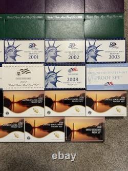 1968 to 2020 COMPLETE RUN US MINT PROOF SETS 53 ORIGINAL SETS