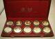 1969 Tunisia 10 Piece Sterling Silver Dinar Proof Set With Original Box