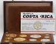 1970 Costa Rica Proof Set 10-coin Rare Gold & Silver Monedas Jb321