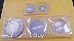 1970 Costa Rica Silver Proof Set 25,20,10,5, & 2 Colones Reduced 4/5/19 4888