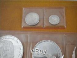 1970 Republica de Costa Rica Silver Proof Coin Set of 5 Coins As is See pics