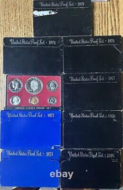 1970 S Series Proof Sets 1971, 72, 73, 74, 75, 76, 77, 78, 1979