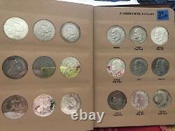 1971 1978 Complete Set of Eisenhower Dollars $1 in Dansco Album Silver Proofs